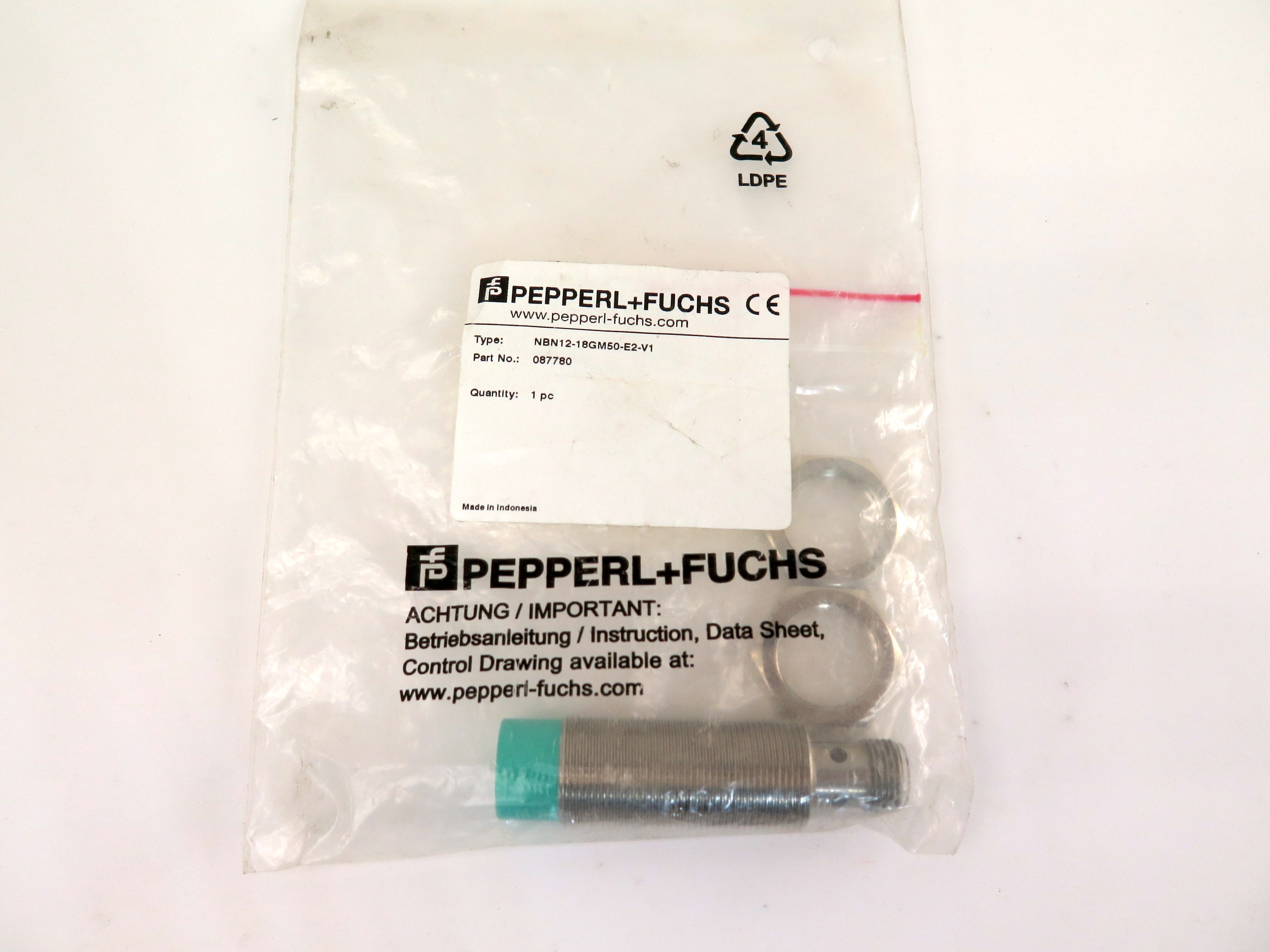 Pepperl+Fuchs NB12-18GM50-E2-V1 12mm Inductive Sensor - Advance Operations