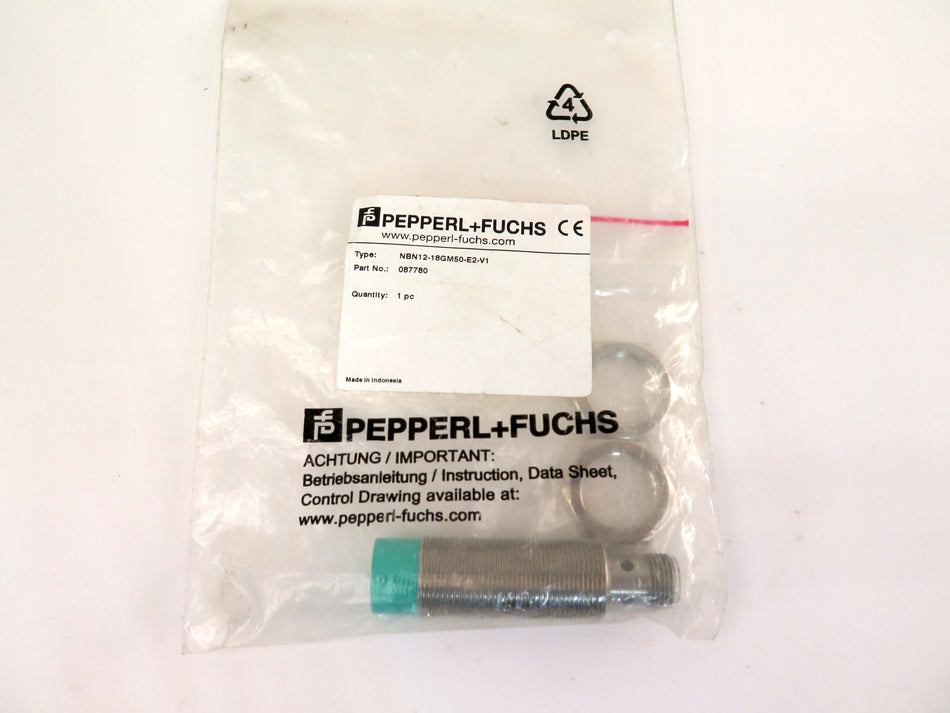 Pepperl+Fuchs NB12-18GM50-E2-V1 12mm Inductive Sensor - Advance Operations