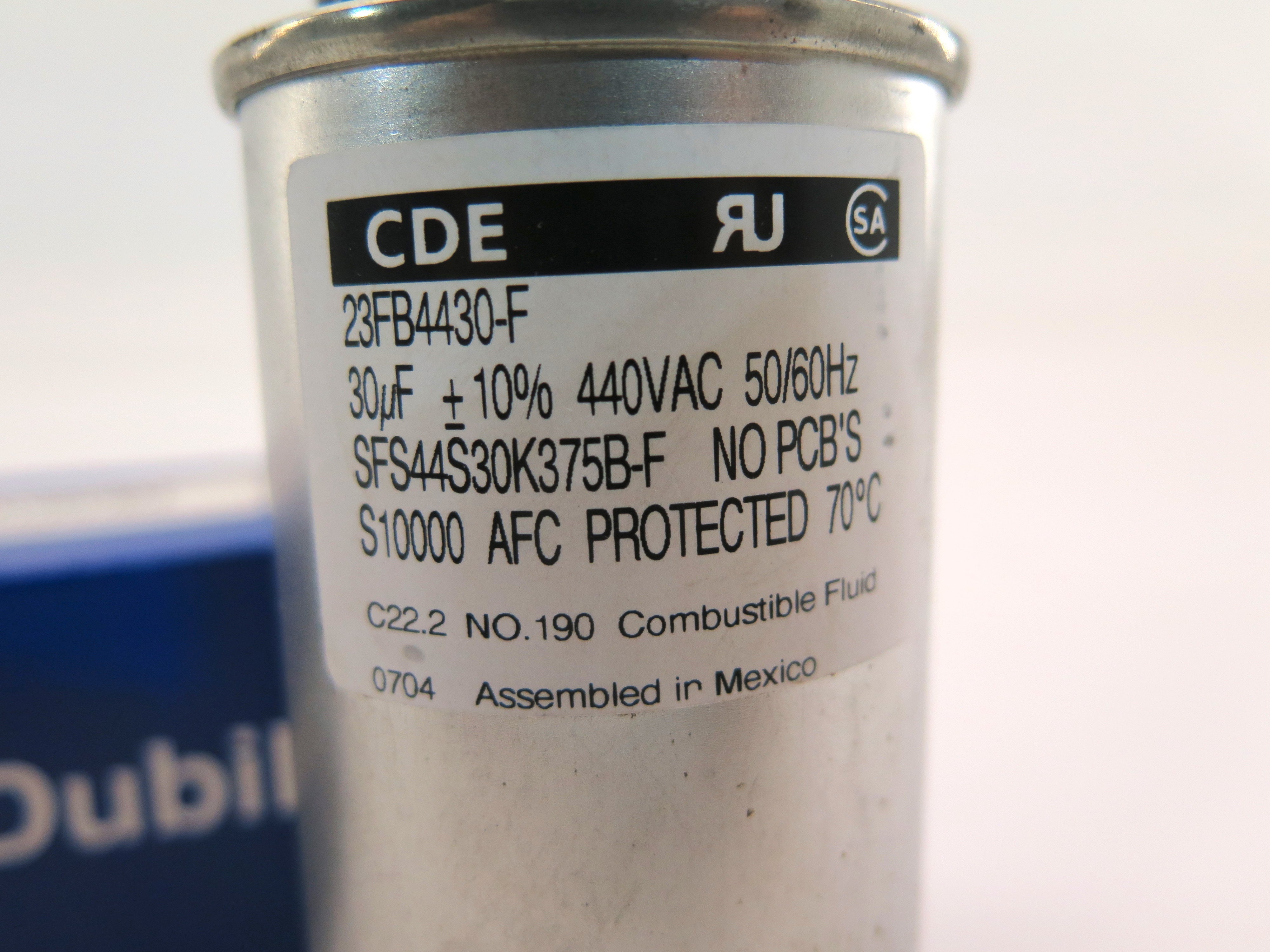 Cornell Dubilier Capacitor 23FB4430-F New In Box - Advance Operations