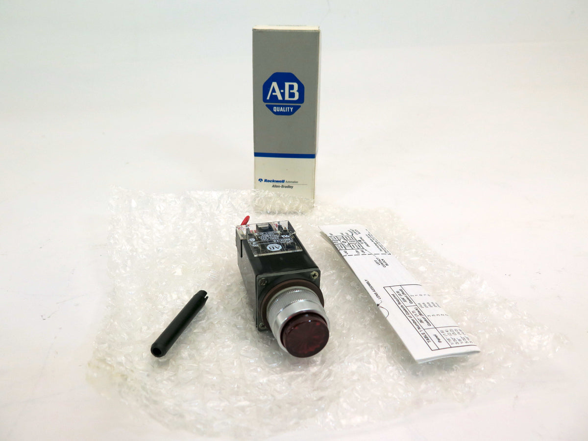 Allen-Bradley Pilot Light 800MR-PT26R Red 120V Series C 800M Push Button - Advance Operations