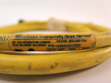 Brad Harrison WoodHead 103000A01F060 3P 5Ft Mini-Change Cordset - Advance Operations