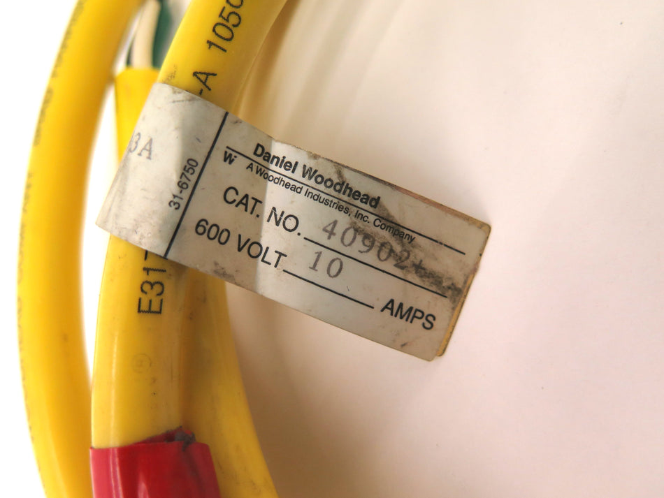 Brad Harrison WoodHead 40902+ Mini-Change Cordset 3P Female 16/3 awg 5' - Advance Operations