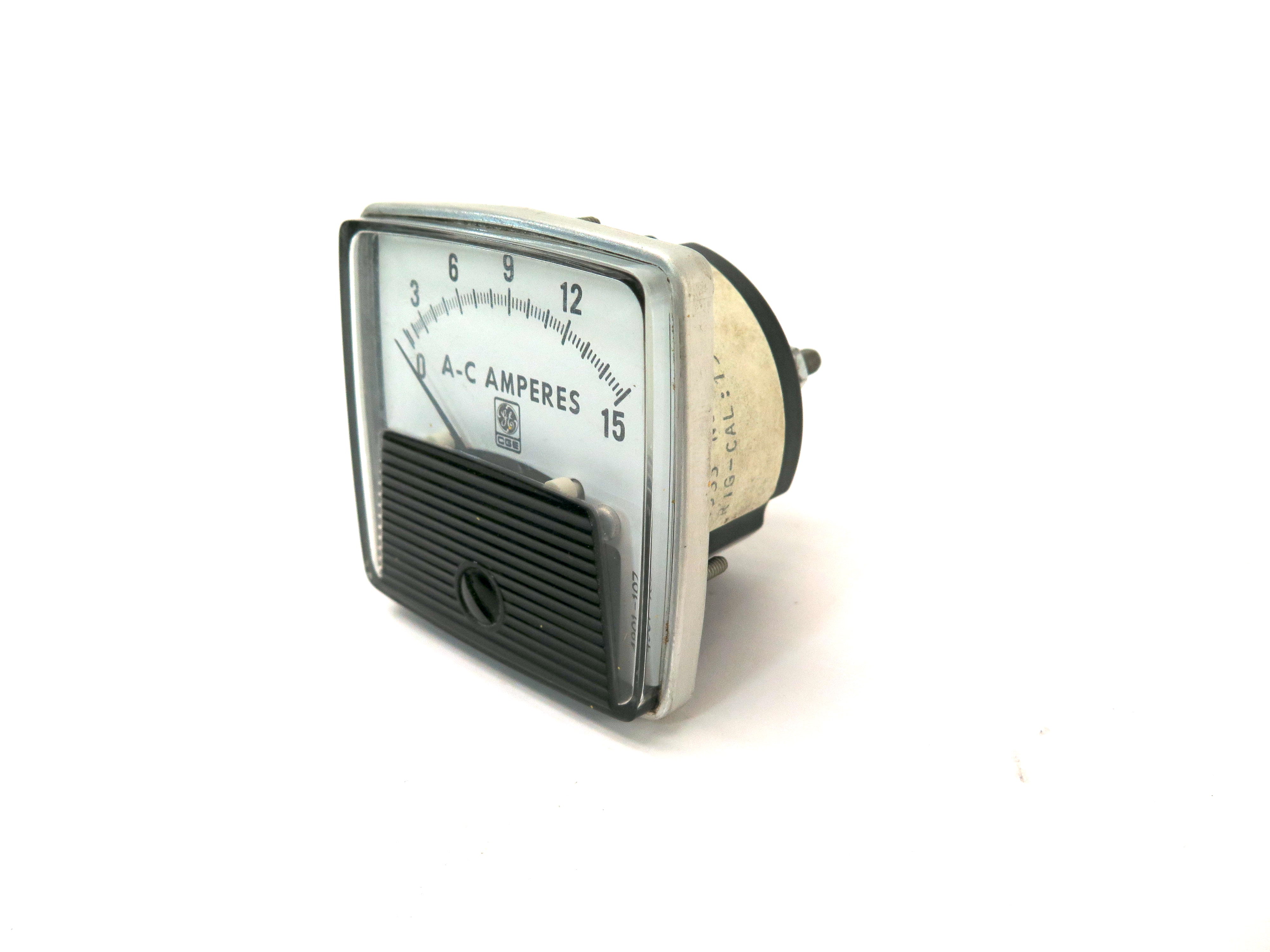 General Electric 4901-107 AC Panel Meter 0-15A - Advance Operations