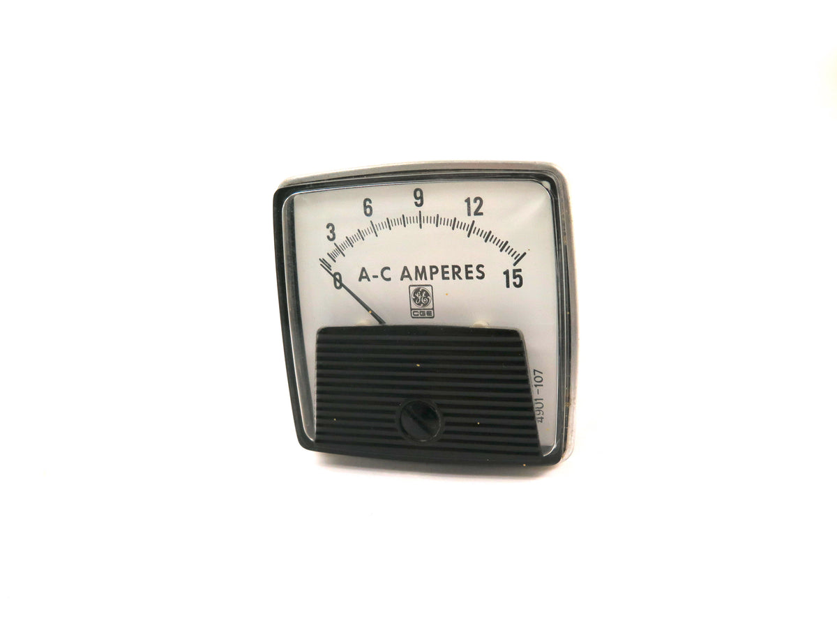 General Electric 4901-107 AC Panel Meter 0-15A - Advance Operations