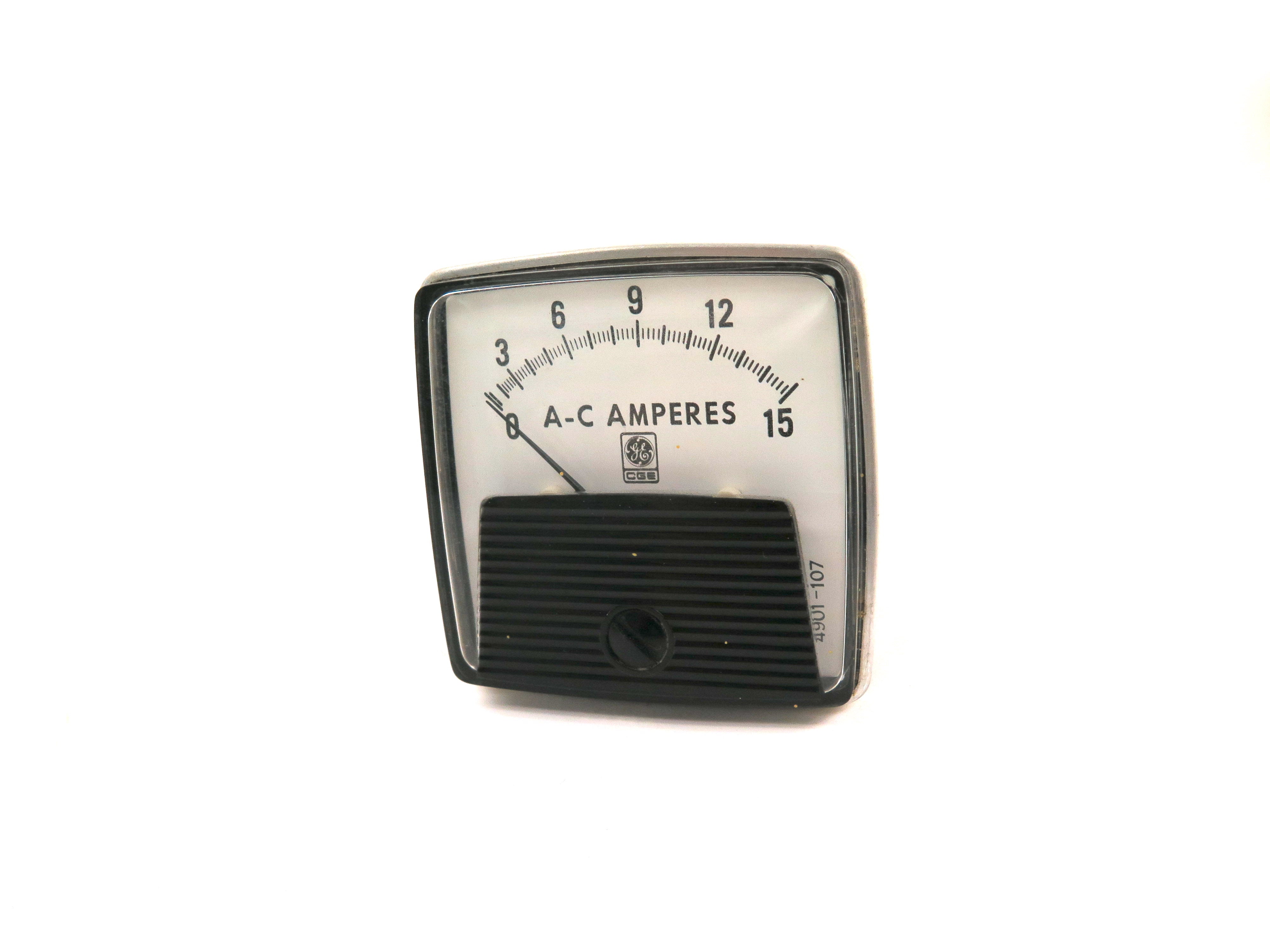 General Electric 4901-107 AC Panel Meter 0-15A - Advance Operations