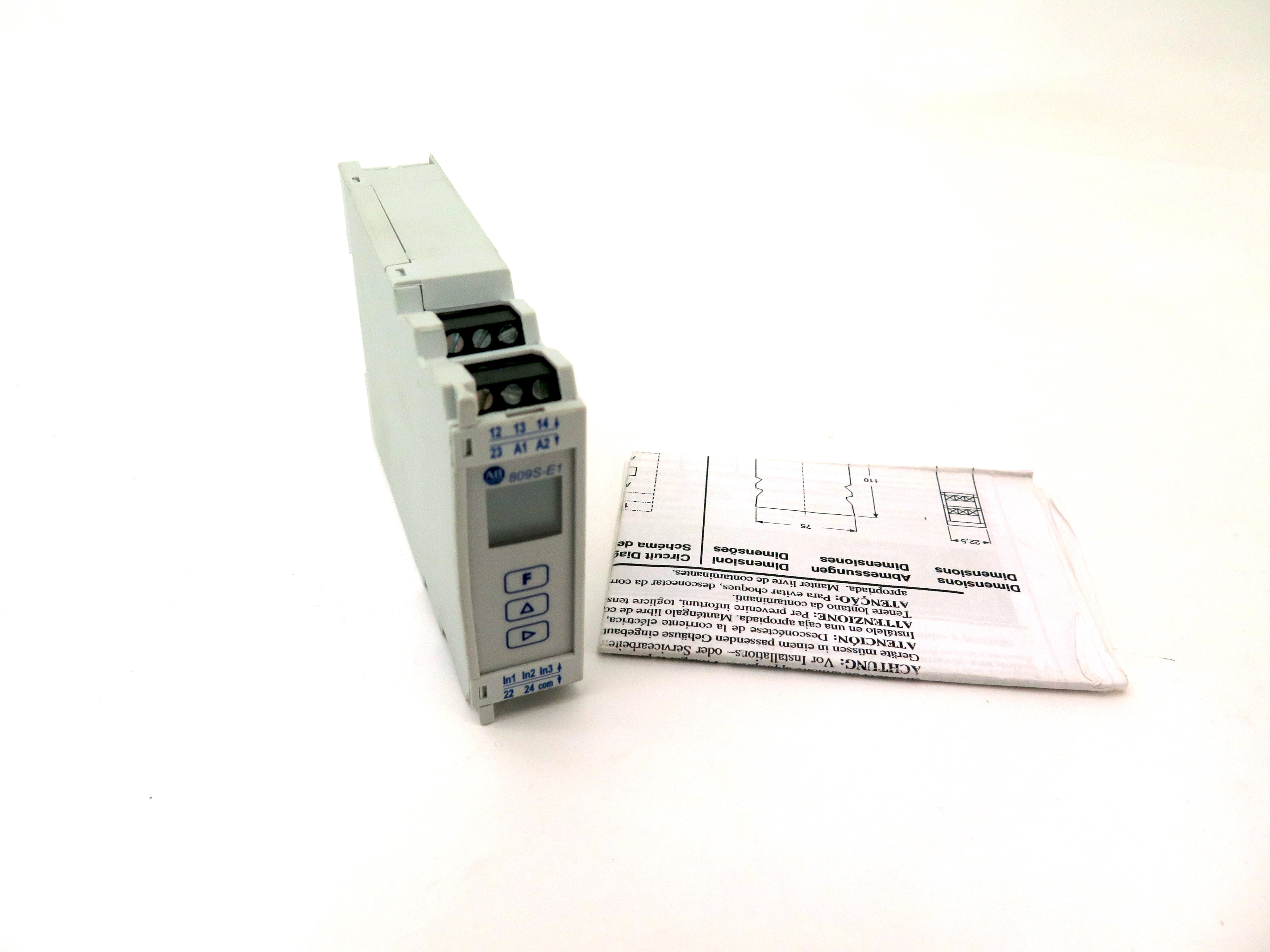 Allen-Bradley 809S-E1D Ser A Phase Current Monitor Relay - Advance Operations