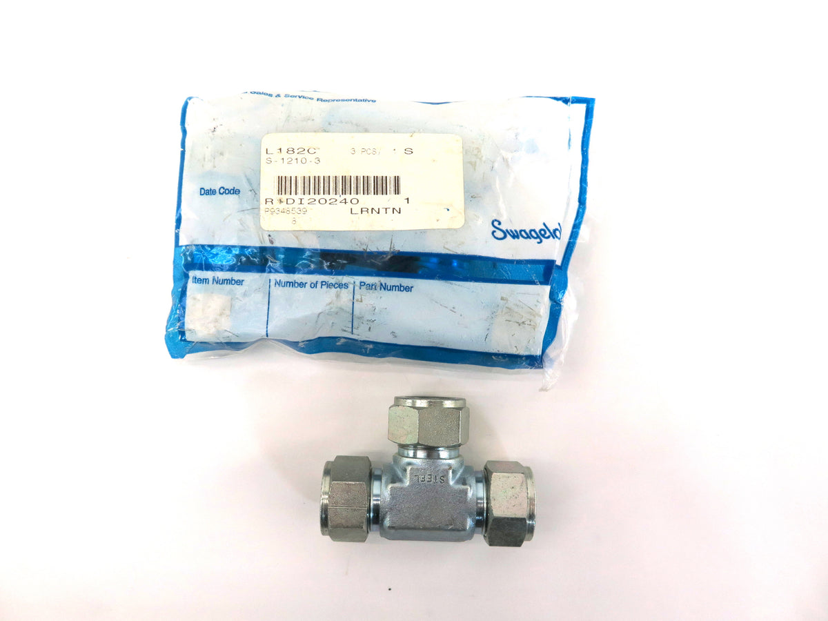 Swagelok S-1210-3 Union Tee 3/4 3 Ports Carbon Steel - Advance Operations