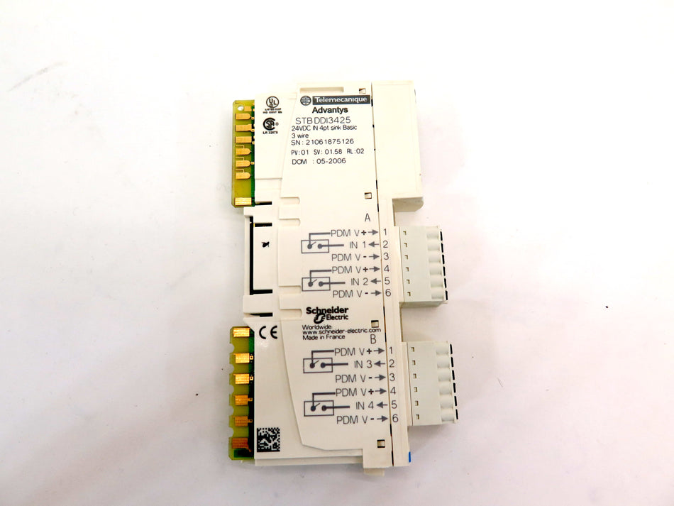 Schneider Telemecanique Advantys STB DDI3425 24Vdc IN 4pt Sink Basic - Advance Operations