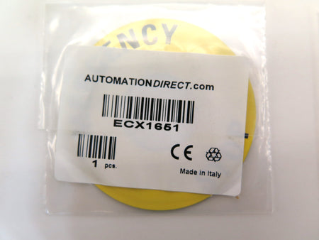 Automation Direct ECX1651 Stop Legend Plate/Sticker  LOT OF 4 - Advance Operations