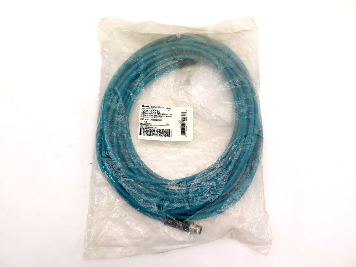 Woodhead 1201080039 Micro Change Cordset 4P Male/Male Straight/Straight  8M - Advance Operations