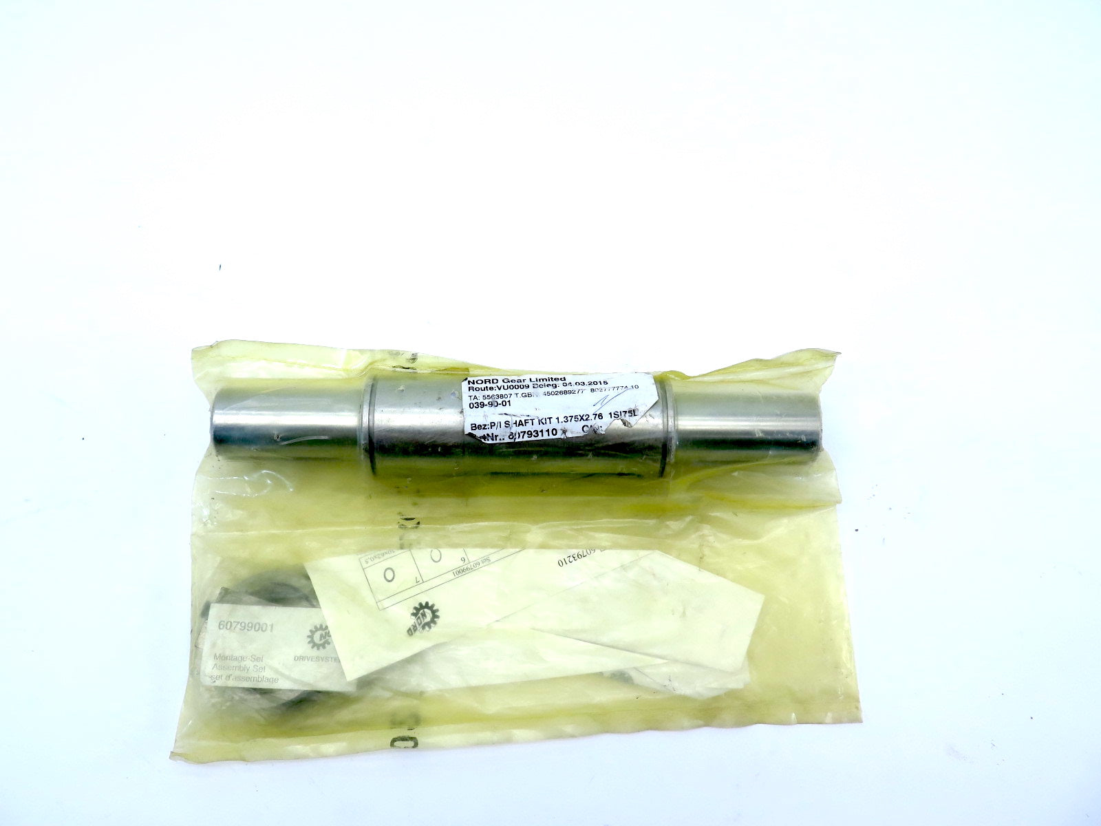 Nord Gear Stainless Steel 1SI75L FLEXBLOC® SHAFT KIT 60793110 - Advance Operations