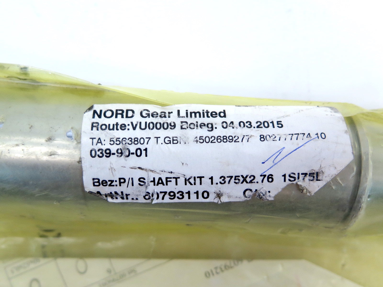 Nord Gear Stainless Steel 1SI75L FLEXBLOC® SHAFT KIT 60793110 - Advance Operations
