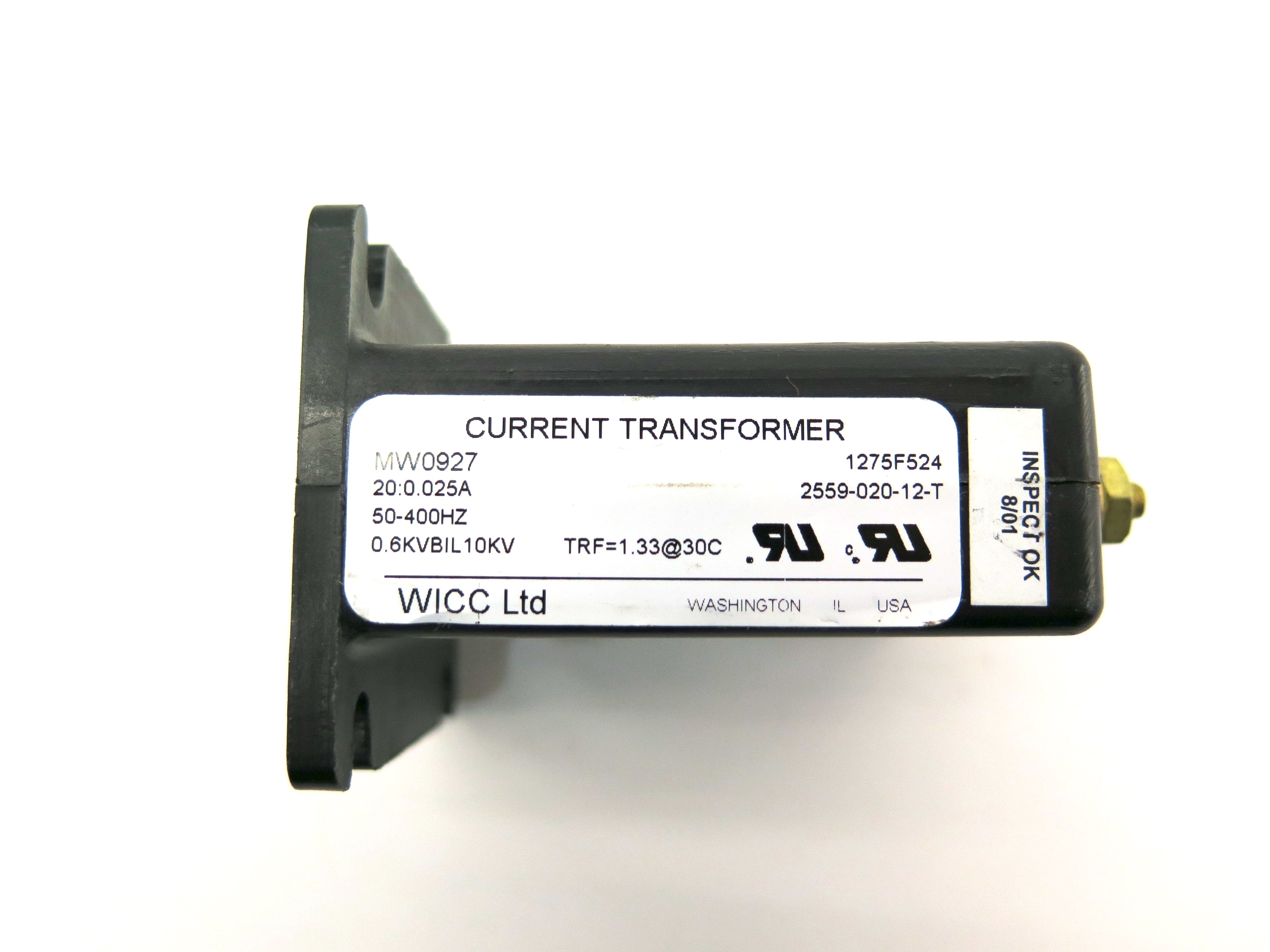 WICC Ltd MW0927 1275F524 Current Transformer - Advance Operations