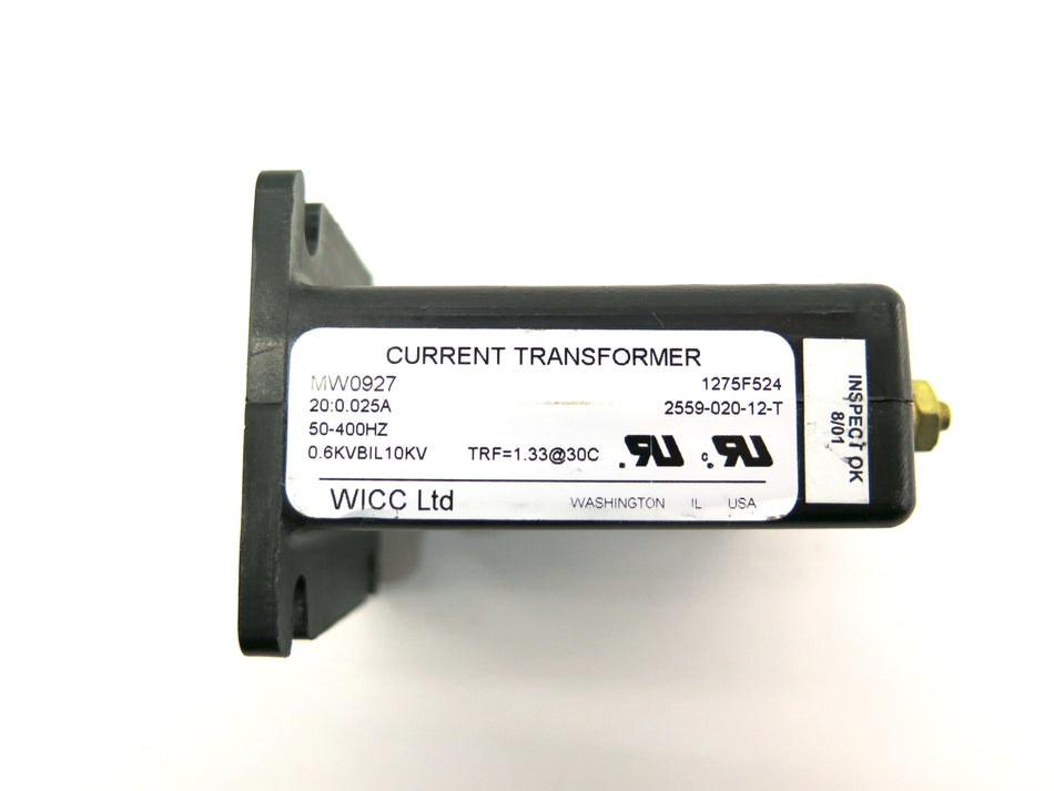 WICC Ltd MW0927 1275F524 Current Transformer - Advance Operations