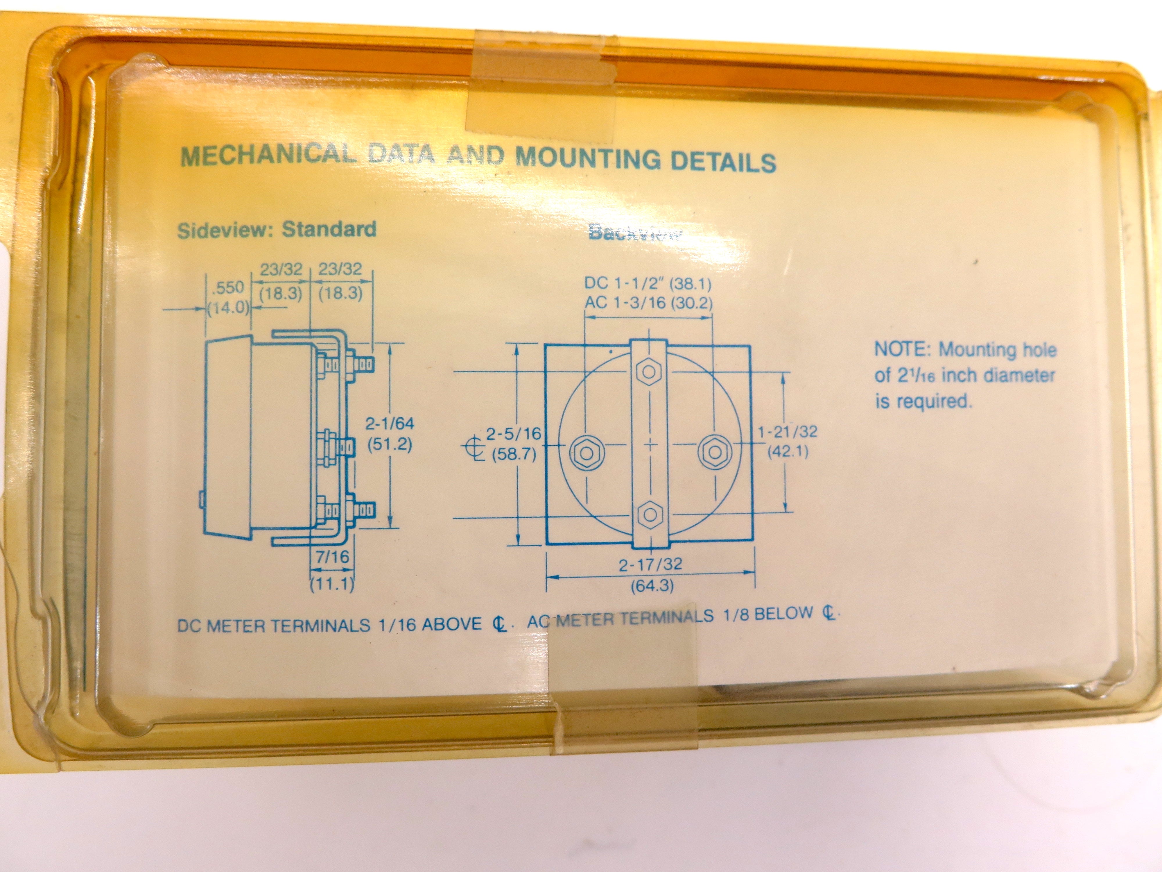 Shurite 8107Z 0-10 Volt DC Analog Meter - Advance Operations