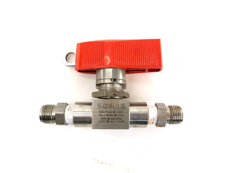 Swagelok SS-43GVF4-LL-OG Ball Valve Latch Lock Handle 1/4" - Advance Operations