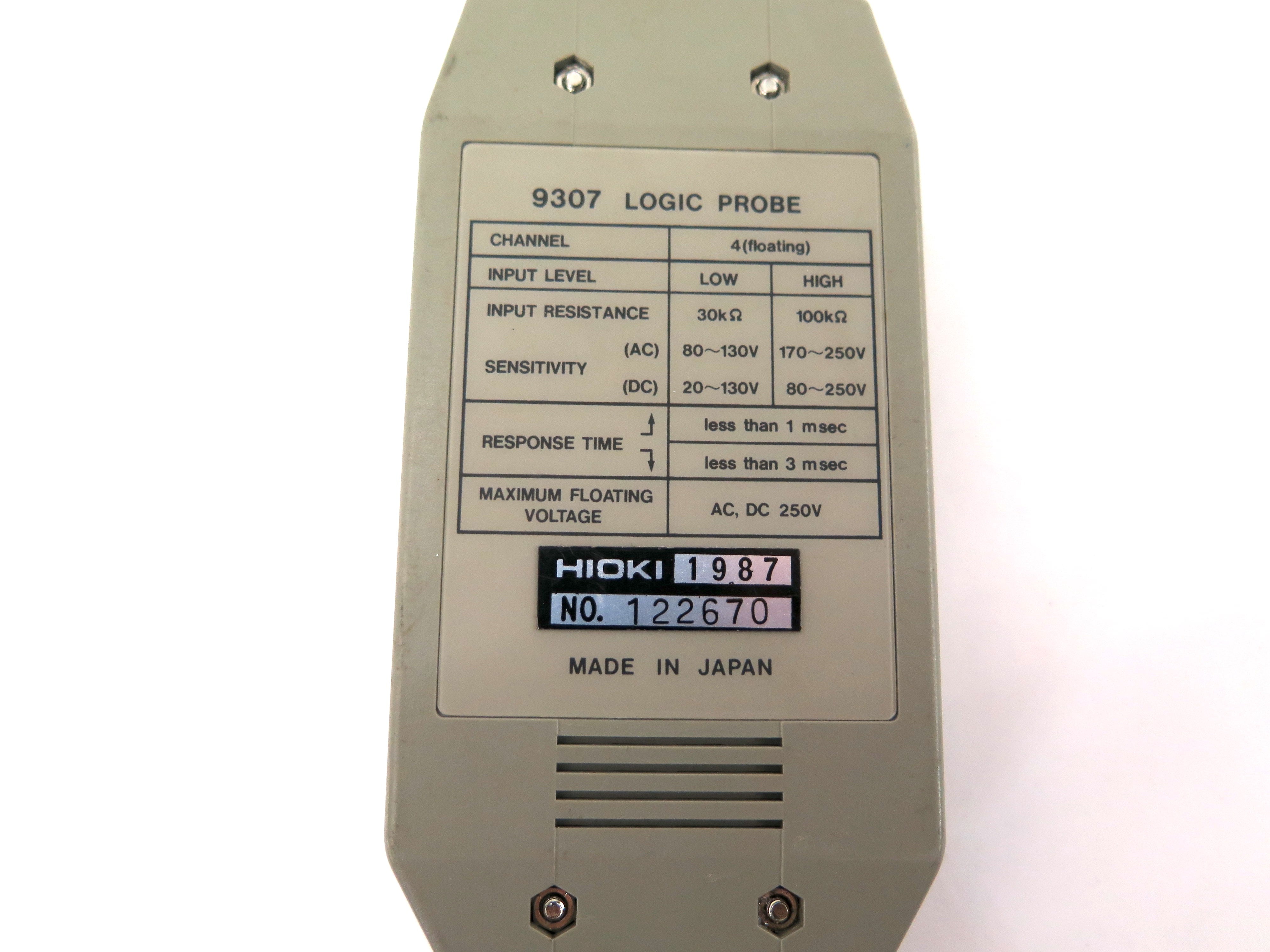 Hioki 9307 Logic Probe 122670 - Advance Operations