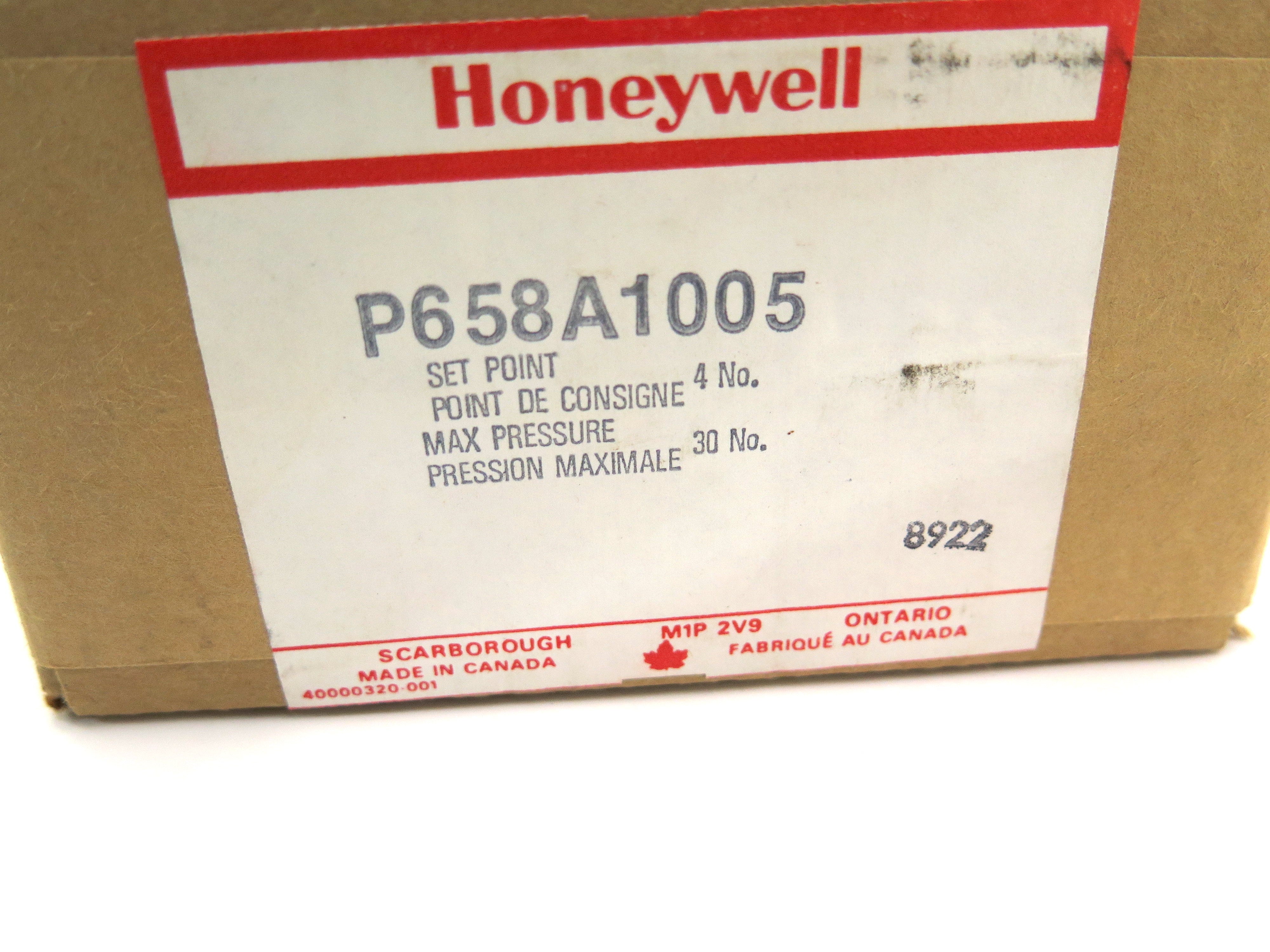 Honeywell P658A1005 1 P.E. Relay Set Point 4psig - Advance Operations