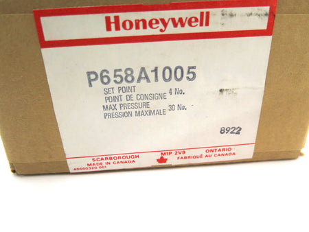 Honeywell P658A1005 1 P.E. Relay Set Point 4psig - Advance Operations