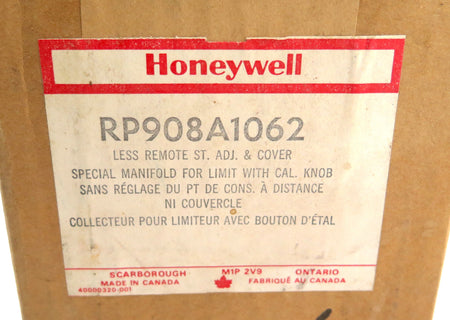 Honeywell RP908A1062 Special Manifold For Limit With Cal. KNOB - Advance Operations