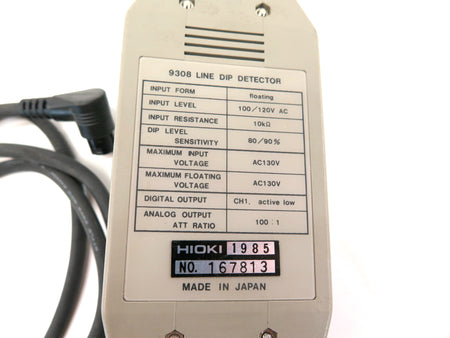 Hioki 9308 Line Dip Detector - Advance Operations