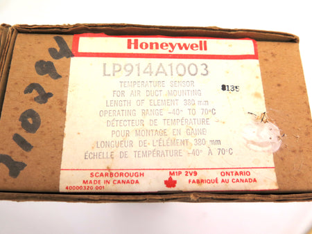 Honeywell LP914A1003 Temperature Sensor For Air Duct -40C to 70C - Advance Operations
