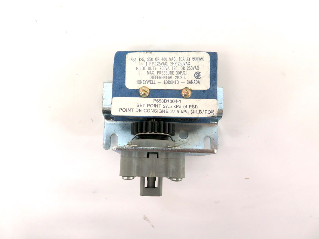 Honeywell P658B1004-1 Electric/Pneumatic Switch 27.5 KPA Set Point 4Psi SER 85 - Advance Operations