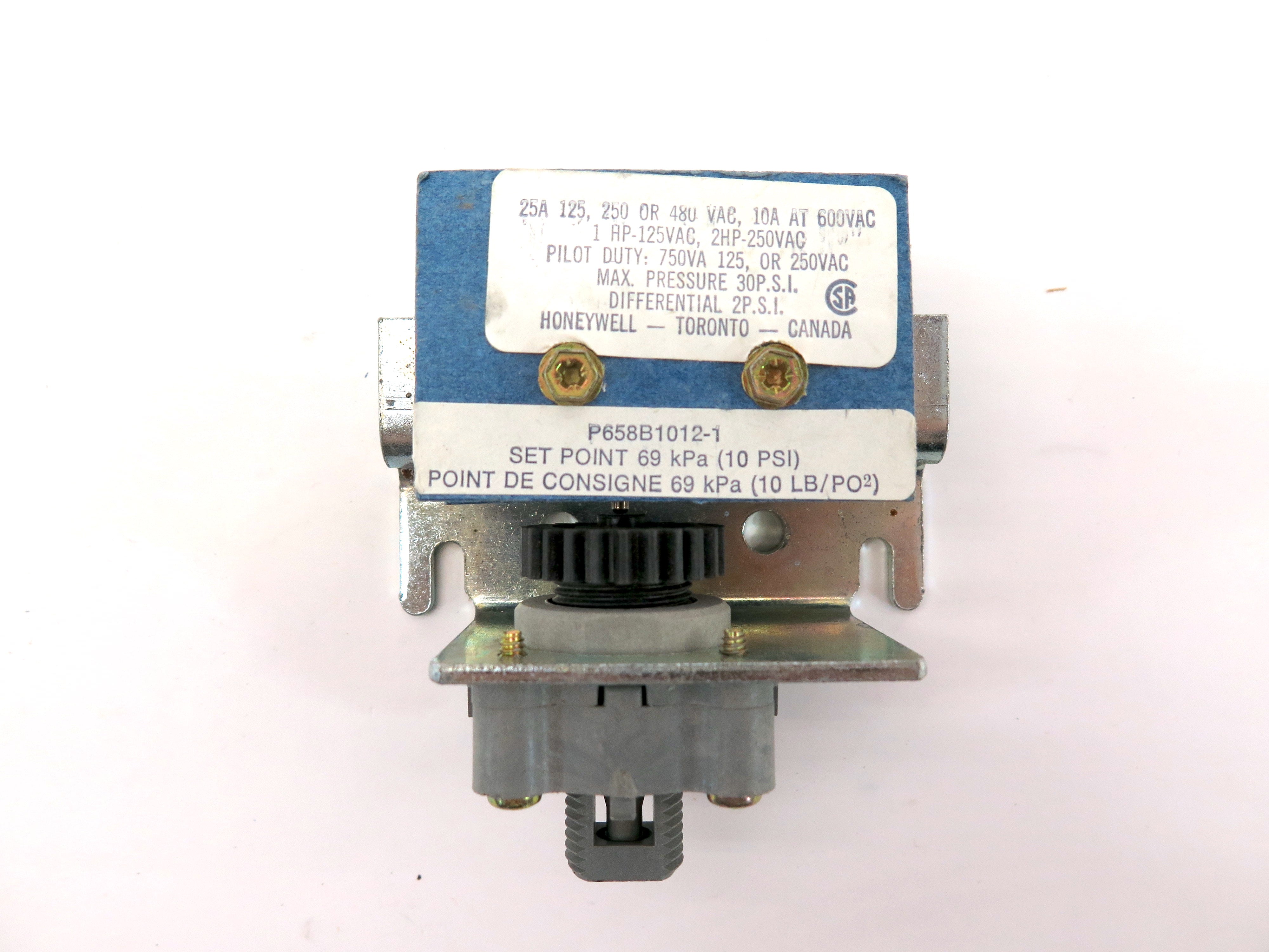 Honeywell P658B1012-1 Electric/Pneumatic Switch 69 KPA Set Point 10Psi - Advance Operations