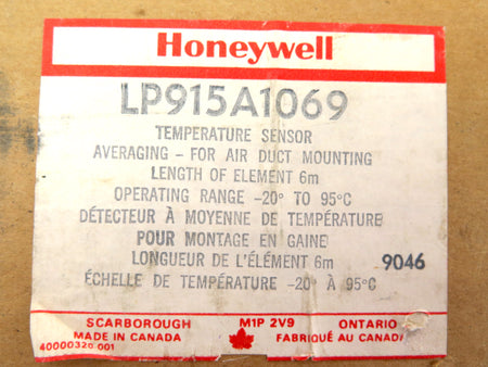 Honeywell LP915A1069 Pneumatic Averaging Temperature Sensor For Air Duct - Advance Operations