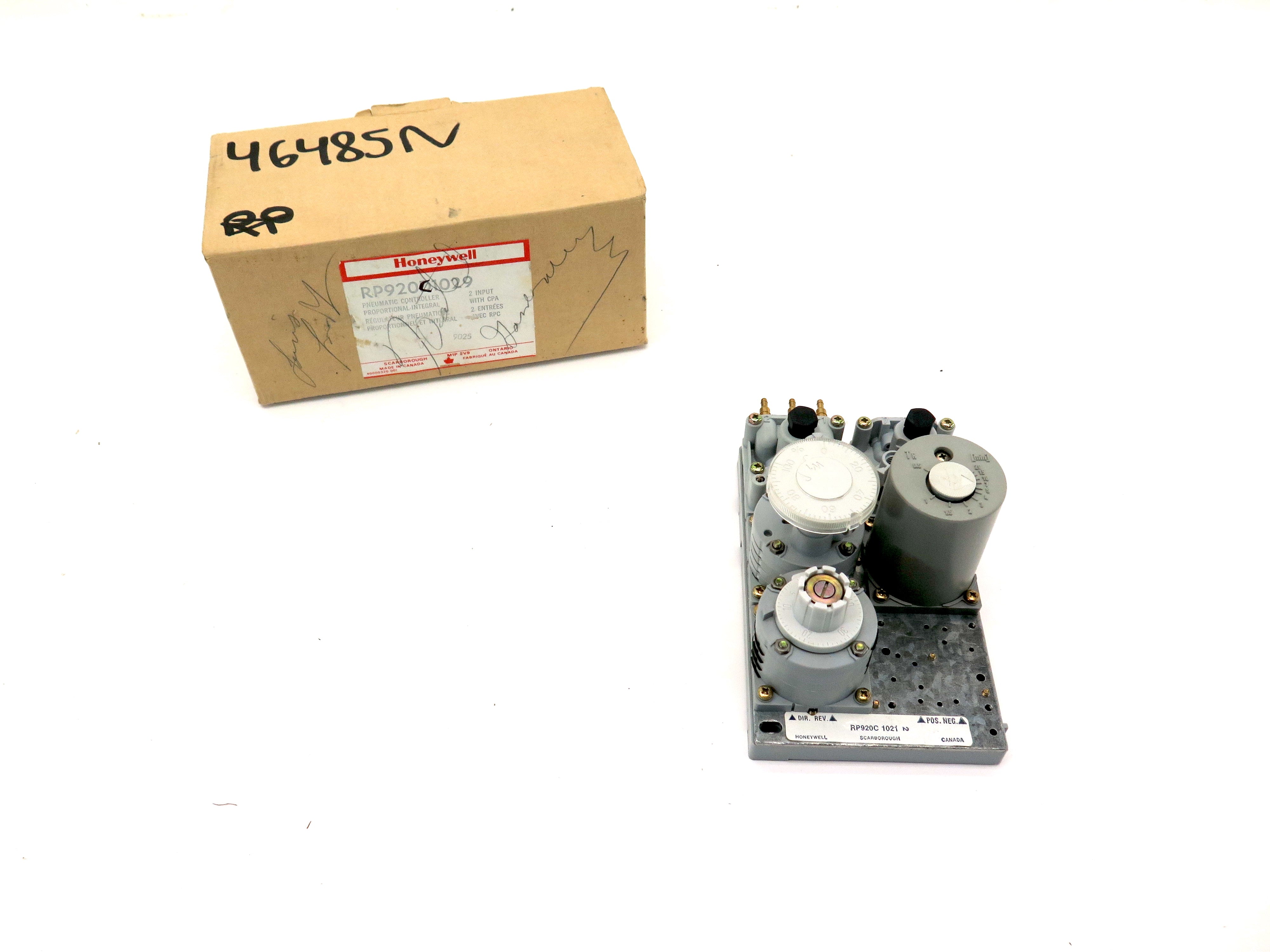 Honeywell RP920C1029 Pneumatic Receiver Controller - Advance Operations