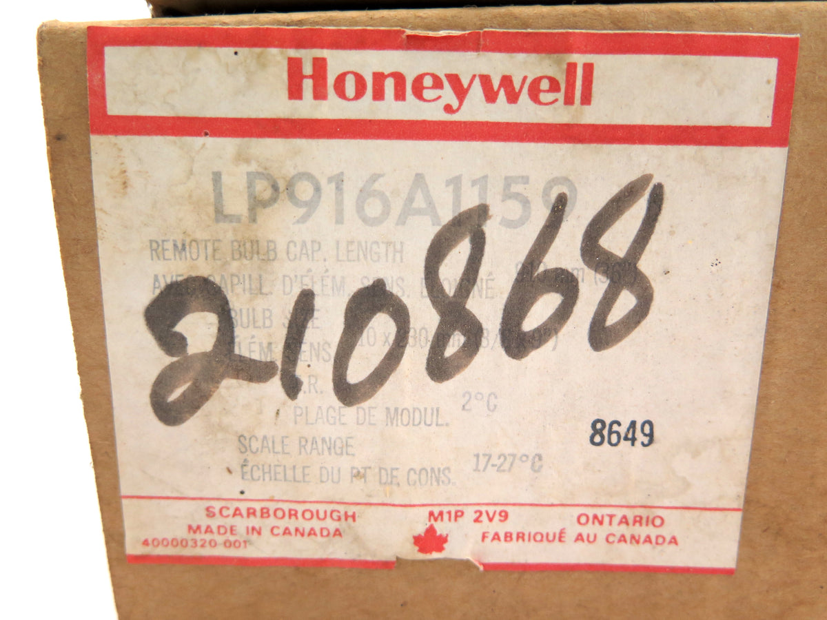 Honeywell LP916A1159 Remote Bulb Thermostat - Advance Operations