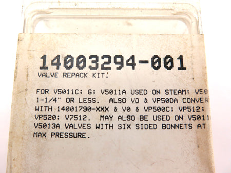 Honeywell 14003294 Valve Repair Kit - Advance Operations