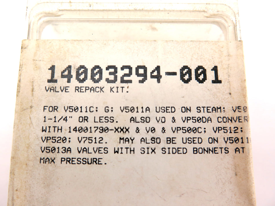 Honeywell 14003294 Valve Repair Kit - Advance Operations