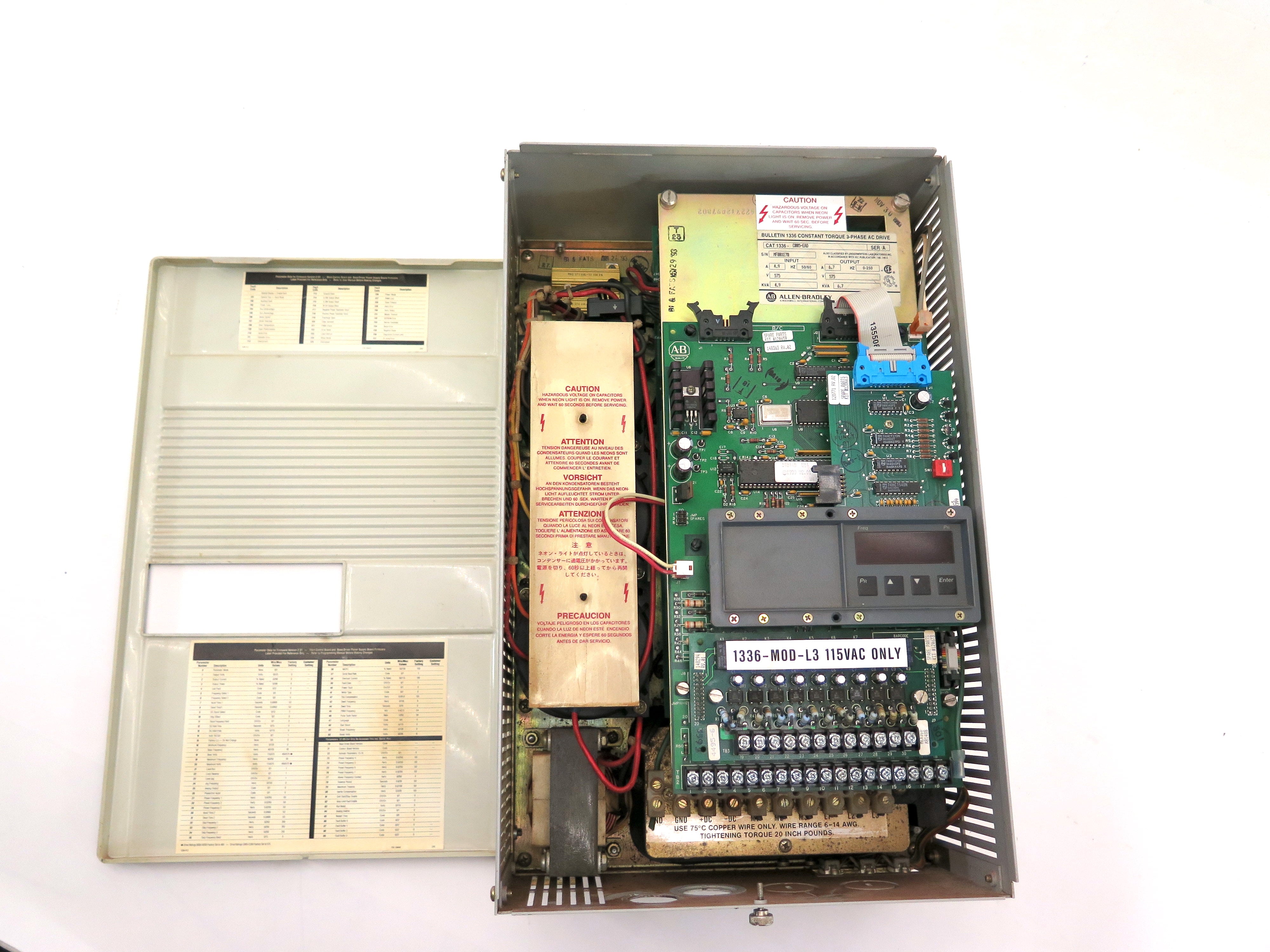 Allen-Bradley 1336-C005-EAD Constant Torque 3 Phase AC Drive - Advance Operations