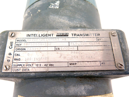 Foxboro 827DF-DS1NMSA1 Intelligent Transmitter - Advance Operations