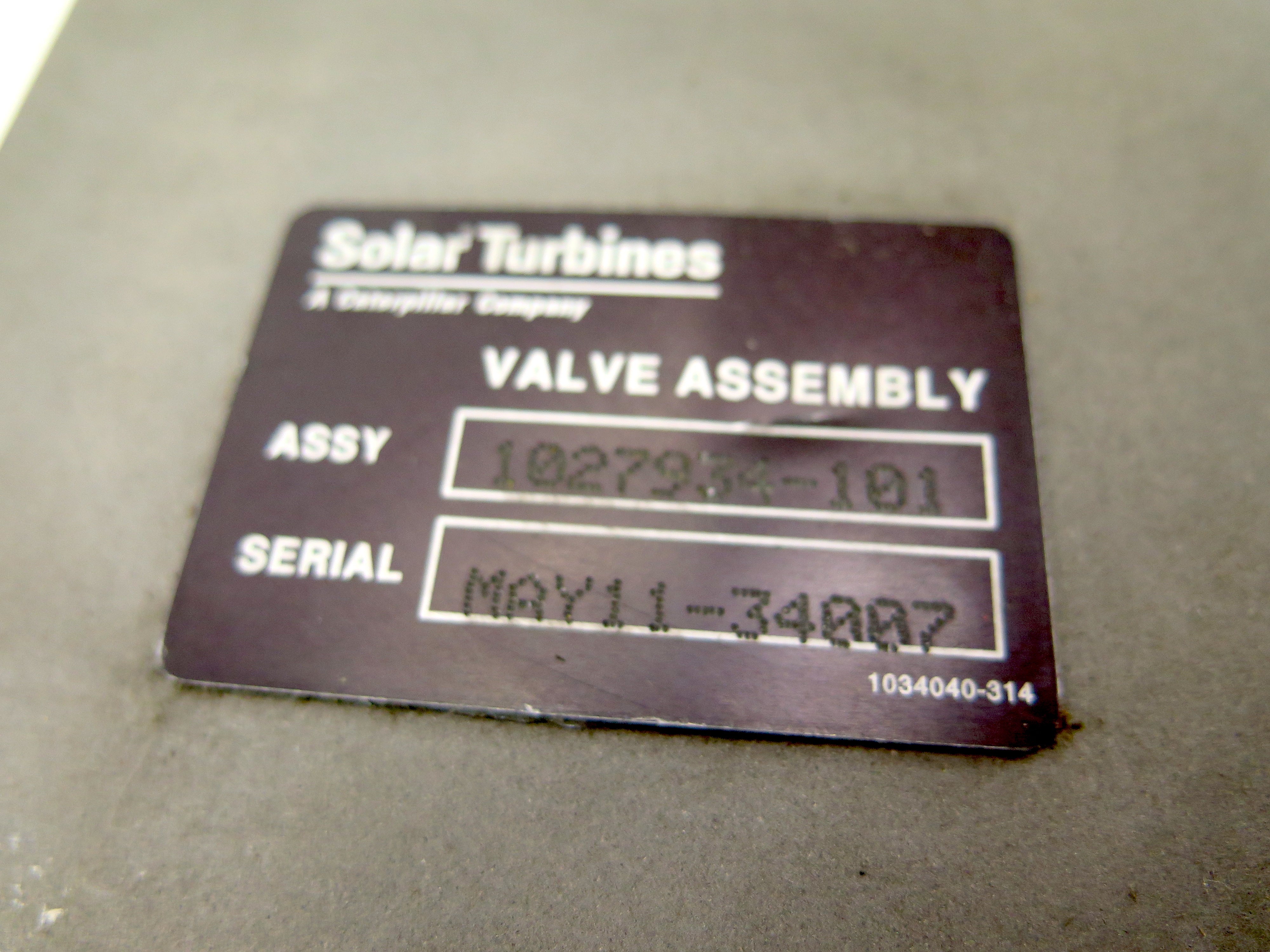 CAT Solarª Hydraulically Actuated Bleed Valve Assembly 1027934-101 - Advance Operations