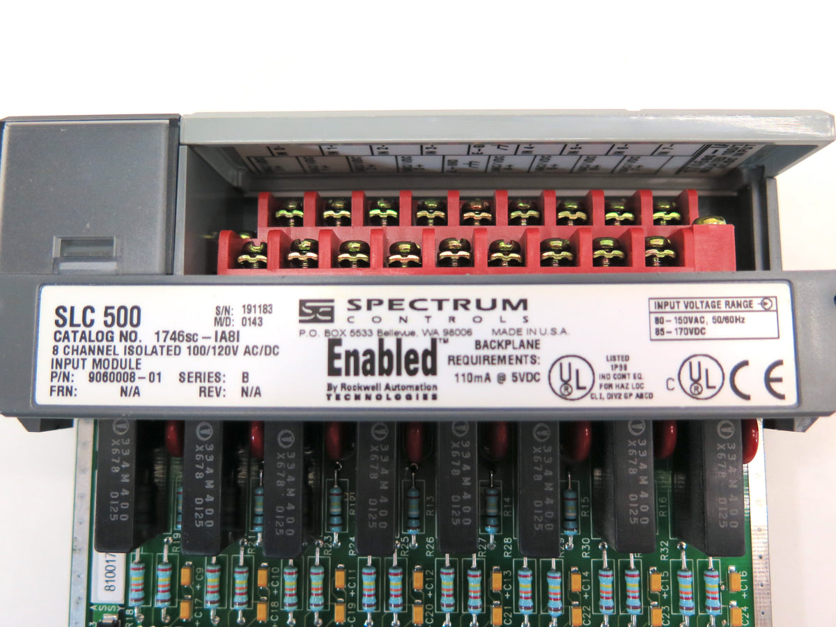 Spectrum Controls SLC500 1746sc-IA8I 8 Channel Isolated Input Module LOT OF 3 - Advance Operations