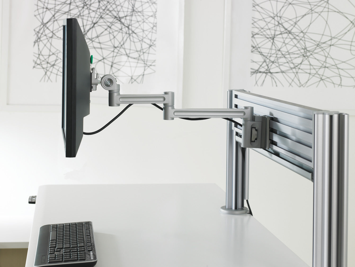 Teknion Mast Dynamic Monitor Support Manual Arm N09-5900 - Advance Operations