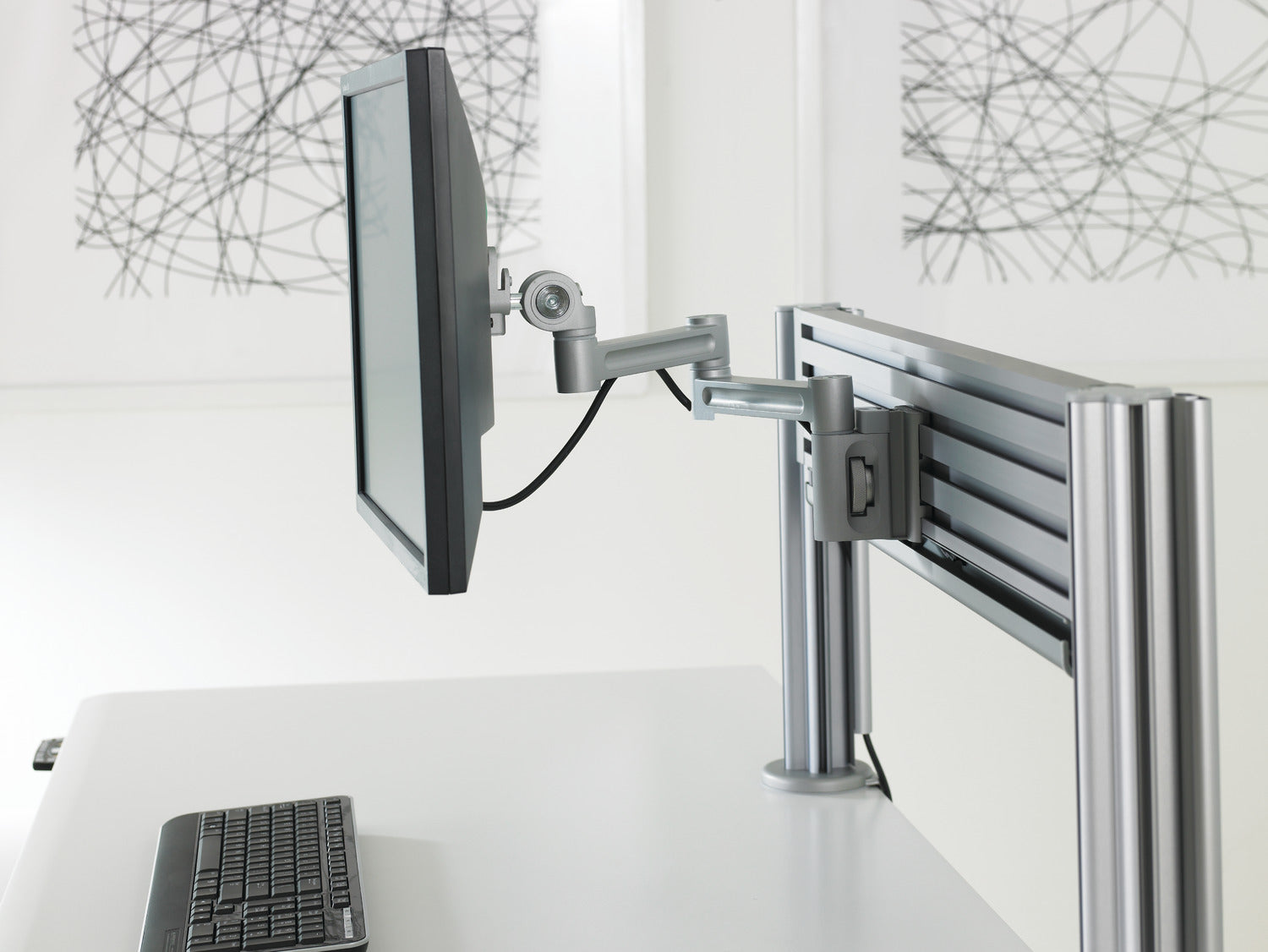 Teknion Mast Dynamic Monitor Support Manual Arm N09-5900 - Advance Operations