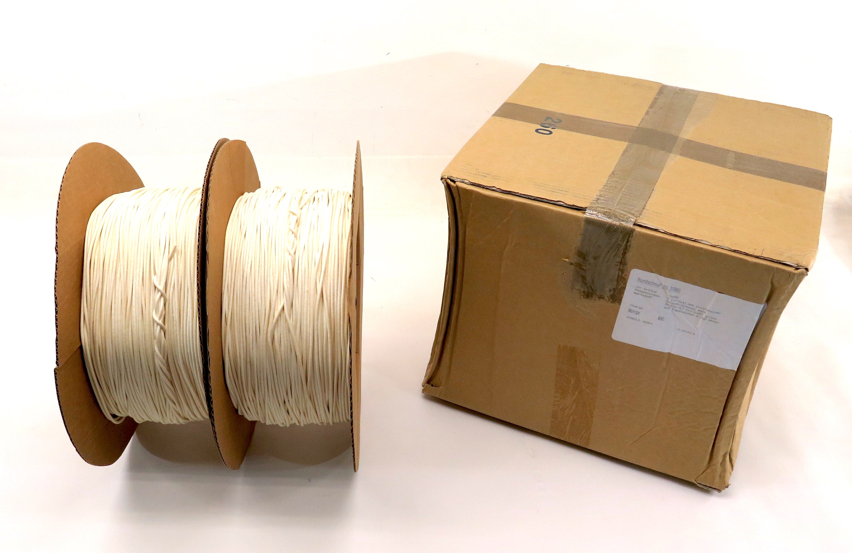 Silicone Rubber Foam Round Solid Sealing Strip Heat-resistant 3mm Dia 200M - Advance Operations