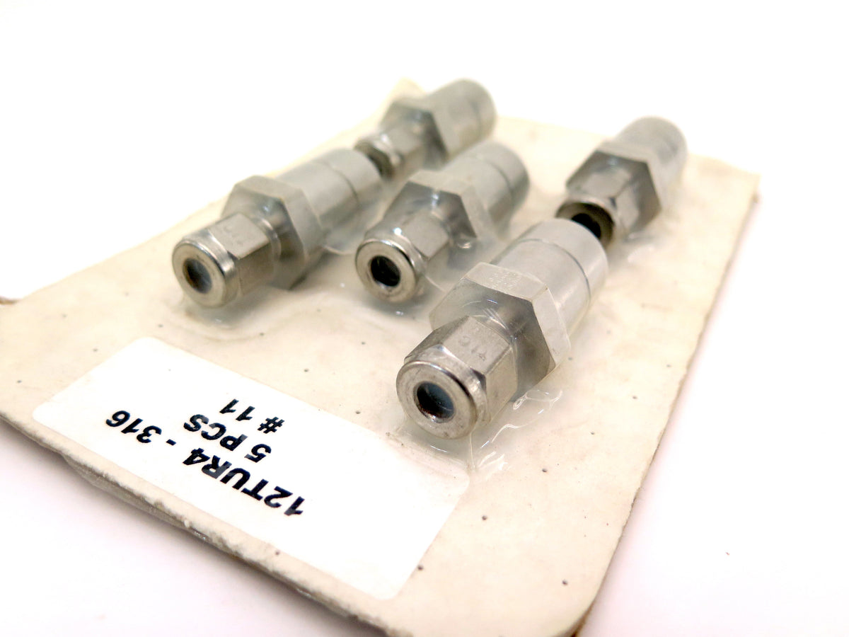Parker / Solar Certified 12TUR4-316 1/4" x 1/2 " Reducer Tube SS-400-R-8 5PCS - Advance Operations