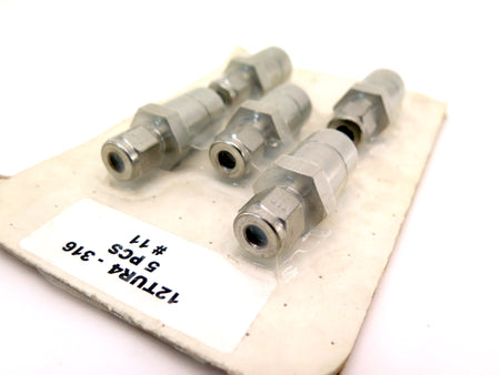 Parker / Solar Certified 12TUR4-316 1/4" x 1/2 " Reducer Tube SS-400-R-8 5PCS - Advance Operations