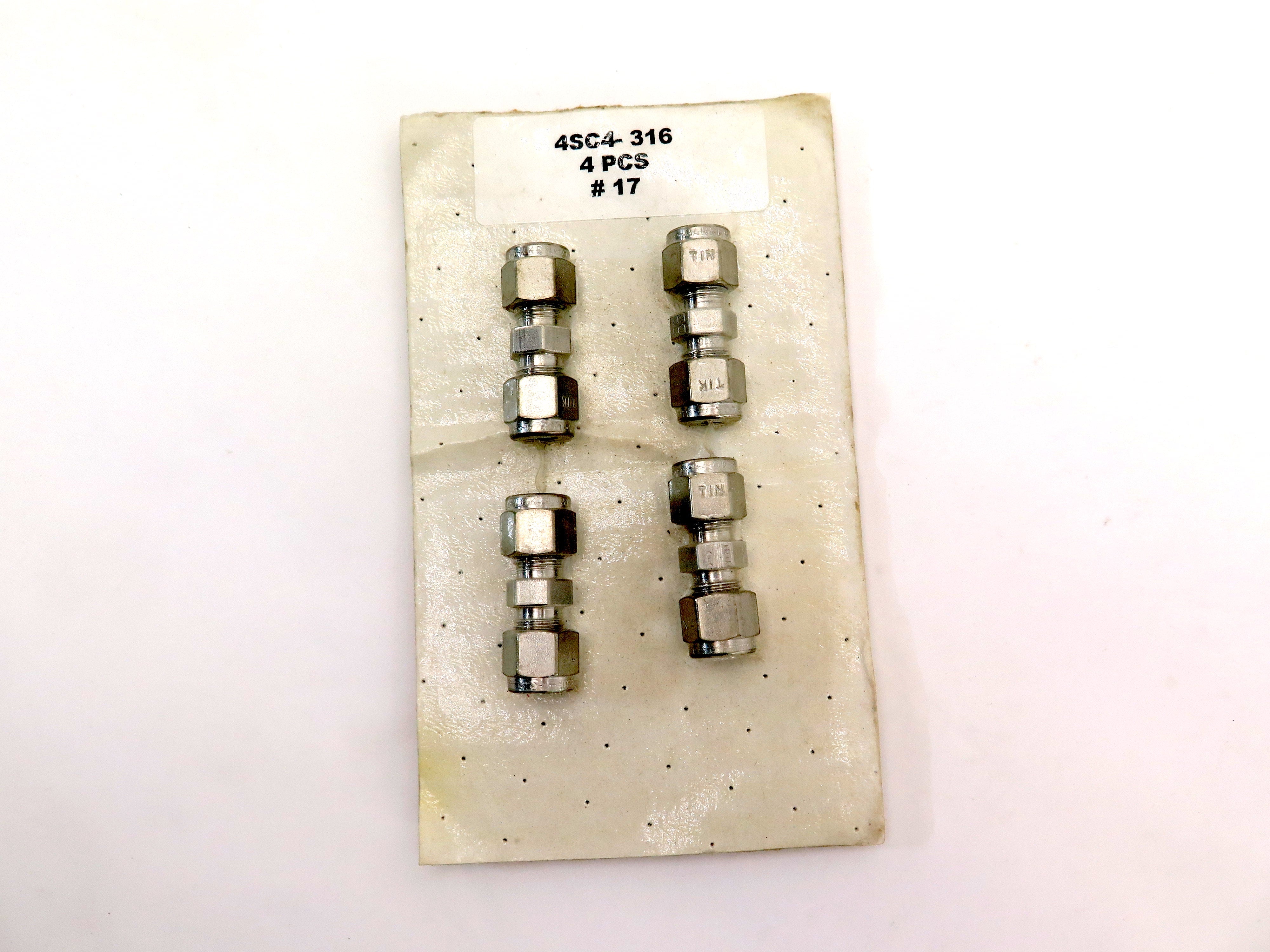 Parker 4SC4-316 Stainless Steel Union 1/4 A-LOK - Advance Operations