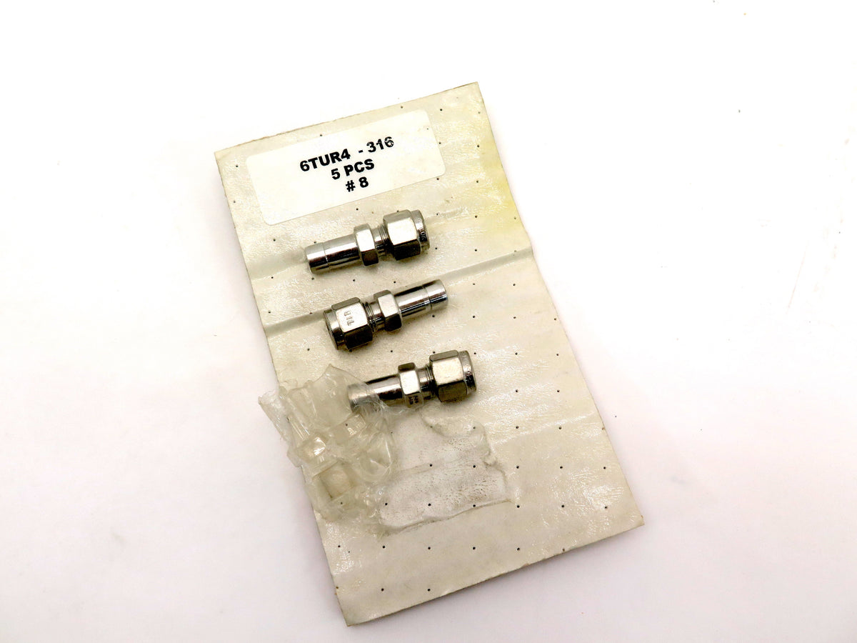 Parker 6TUR4-316 1/4 x 3/8 Reducer Tube 316 Stainless LOT OF 3 - Advance Operations