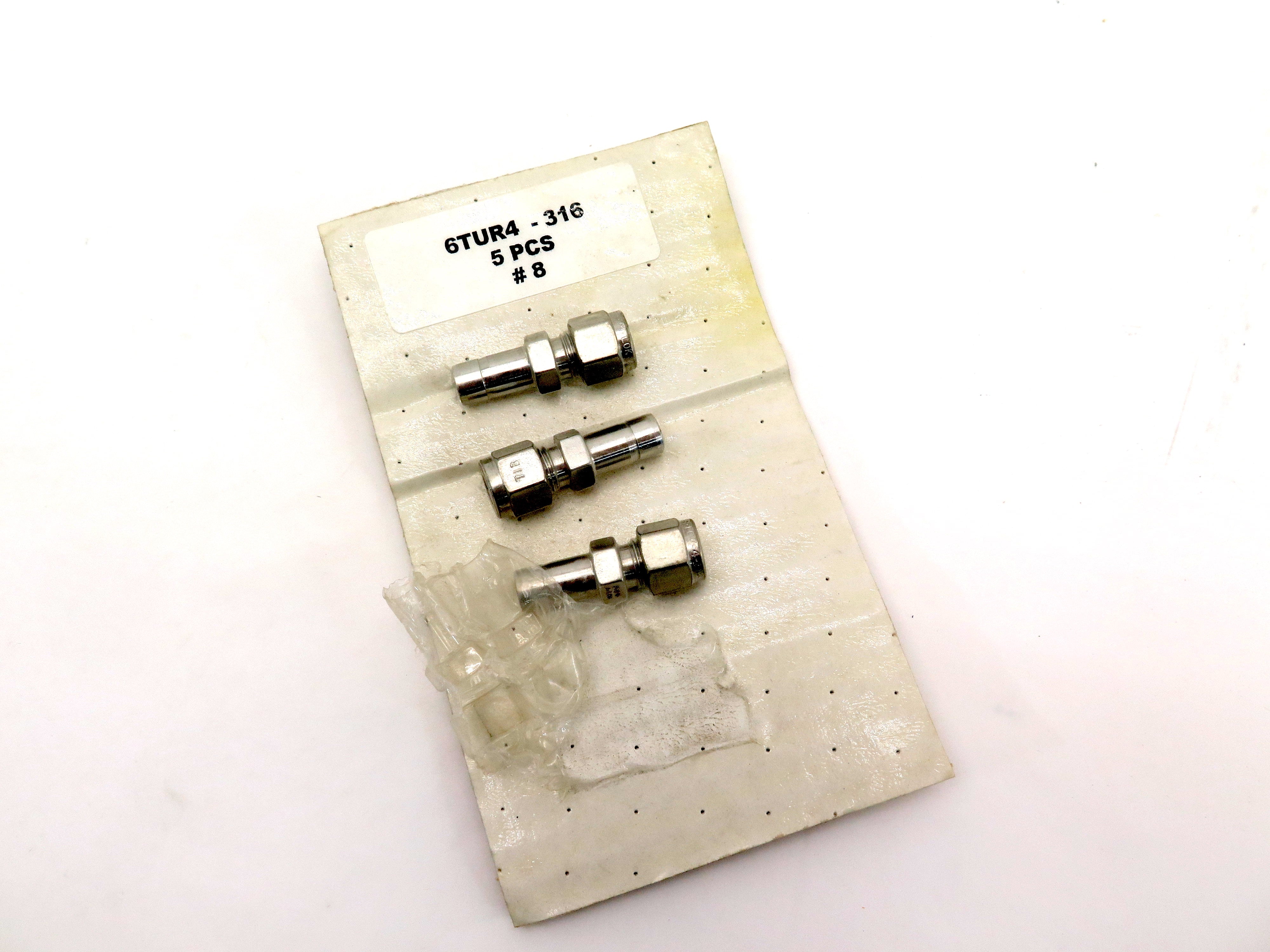 Parker 6TUR4-316 1/4 x 3/8 Reducer Tube 316 Stainless LOT OF 3 - Advance Operations