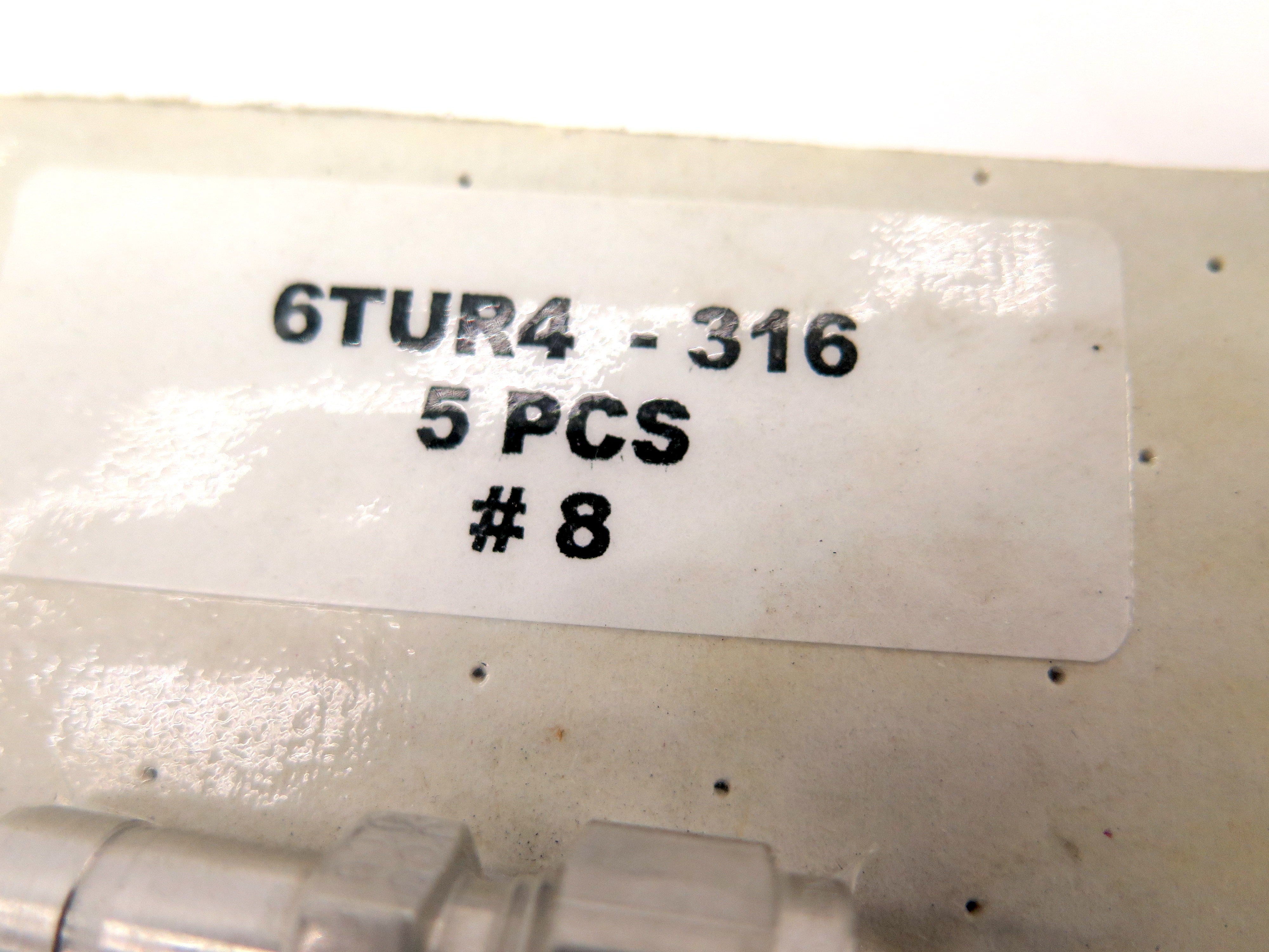 Parker 6TUR4-316 1/4 x 3/8 Reducer Tube 316 Stainless LOT OF 3 - Advance Operations