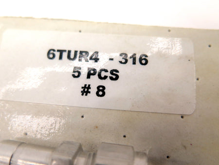 Parker 6TUR4-316 1/4 x 3/8 Reducer Tube 316 Stainless LOT OF 3 - Advance Operations
