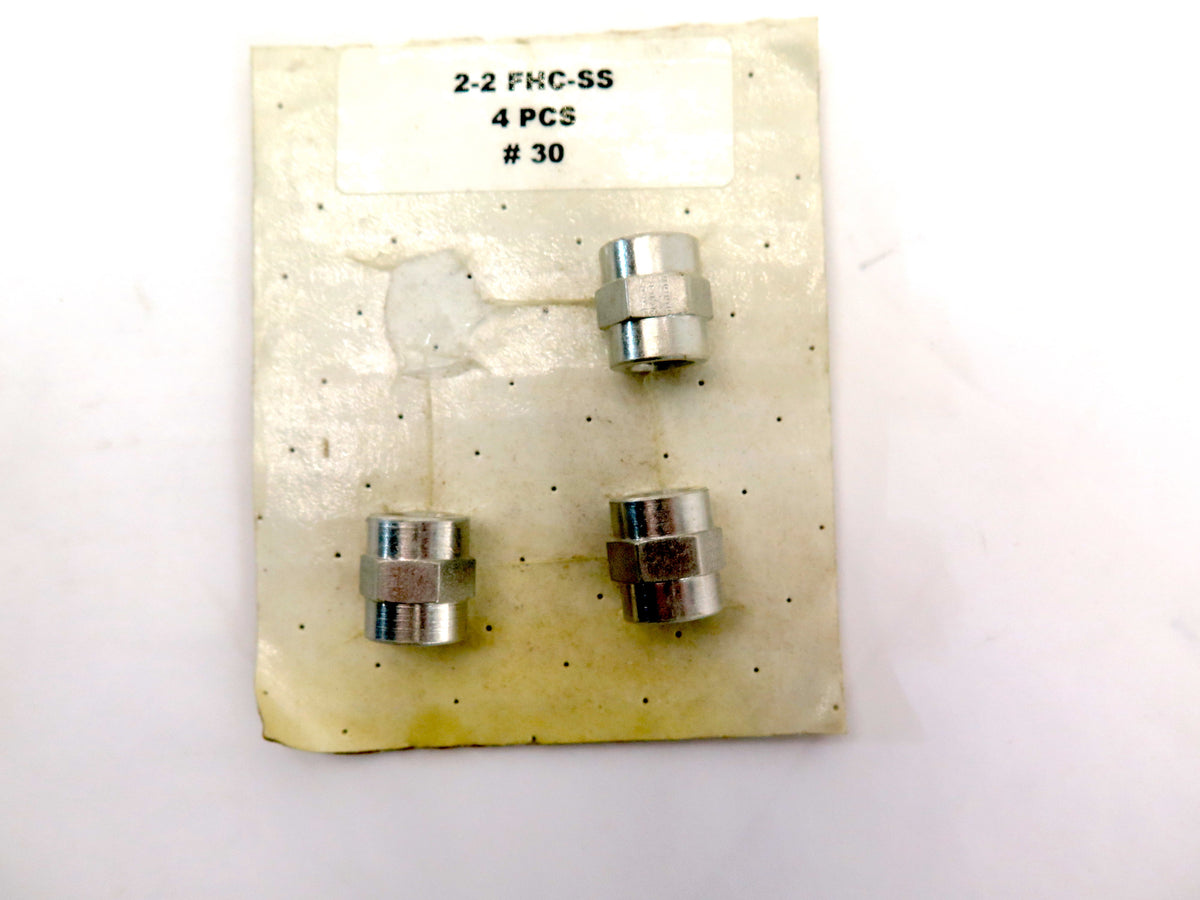 Parker 2-2 FHC-SS HEX Coupling Stainless Steel LOT OF 3 - Advance Operations