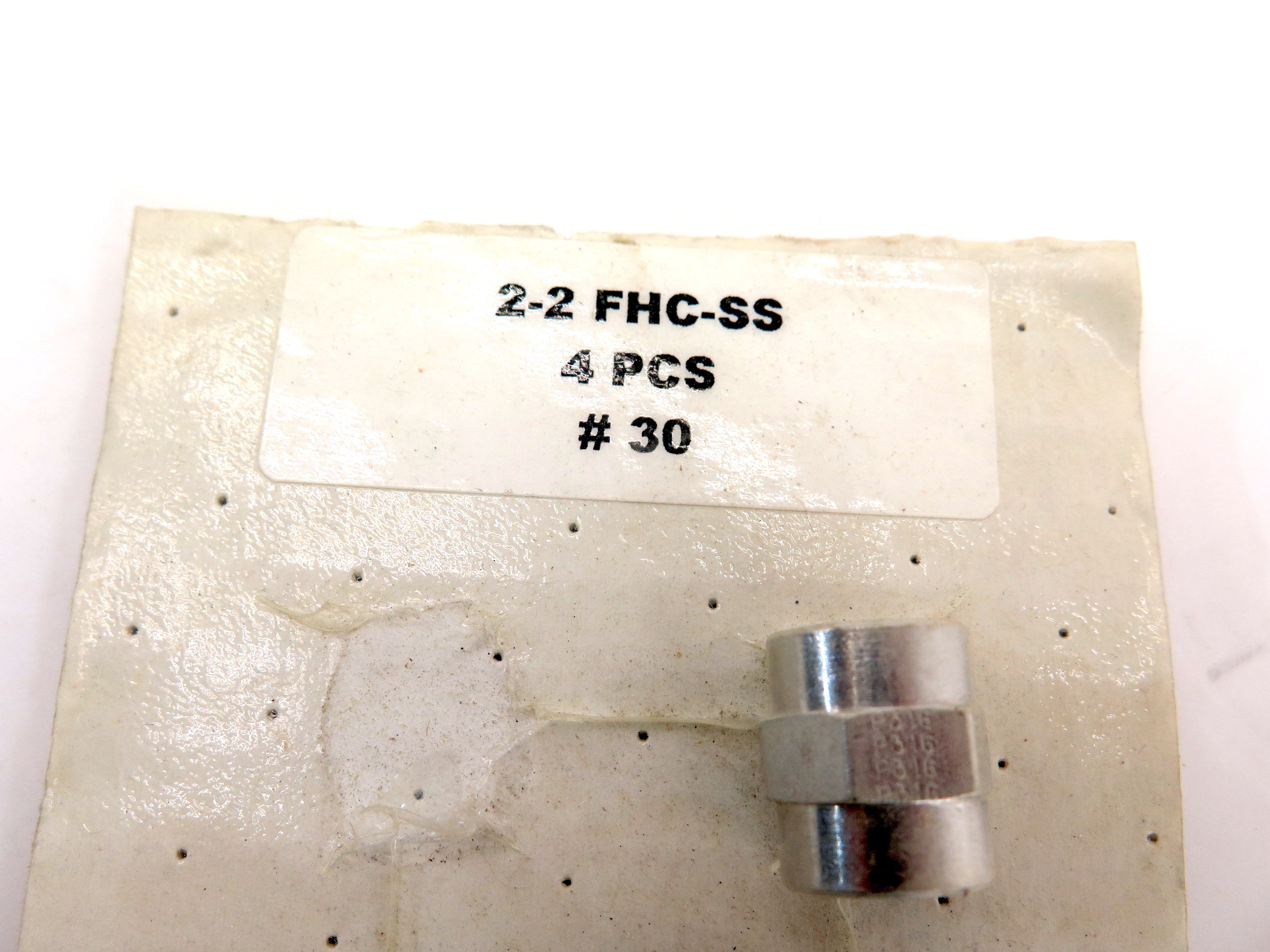 Parker 2-2 FHC-SS HEX Coupling Stainless Steel LOT OF 3 - Advance Operations