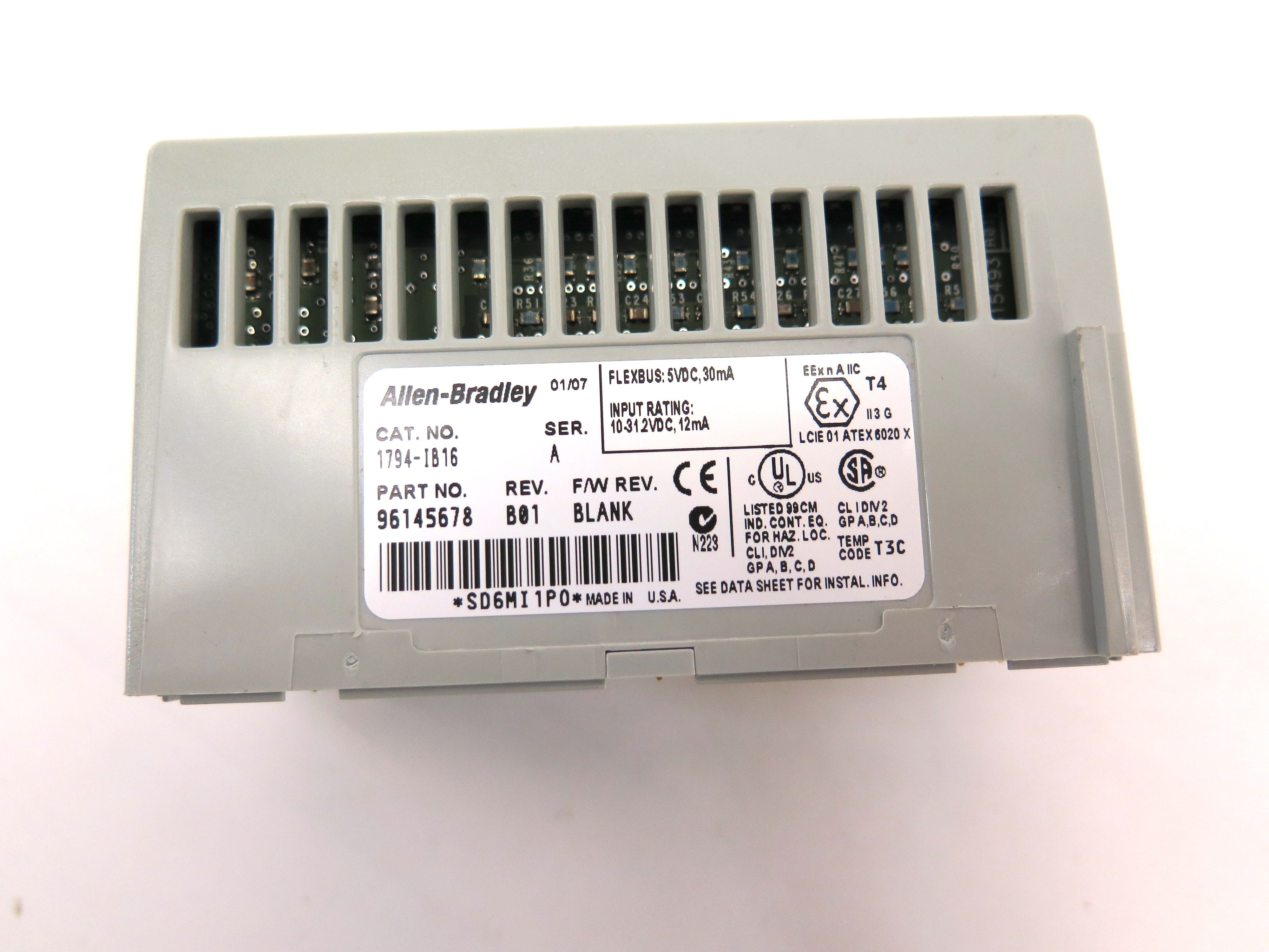 Allen-Bradley 1794-IB16 24Vdc Sink Input Module - Advance Operations